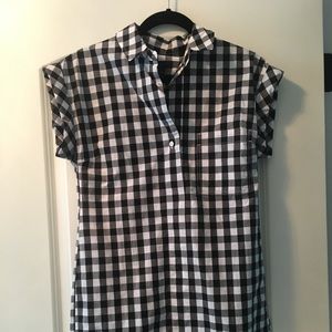 Black and white classic Gingham J.crew dress